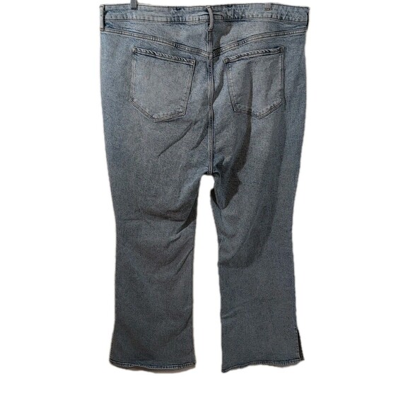 Old Navy Extra High-Rise Wide Leg Blue Jeans Women's 24 (Measures 23) Flare - Picture 5 of 10